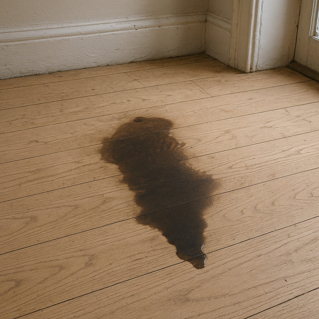 Remove Oil Stains From an Unfinished Wood Floor